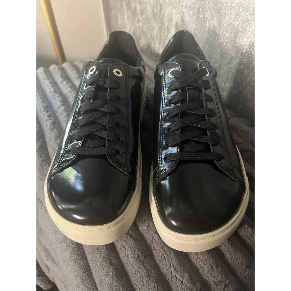 Birkenstock Bend Low Black Patent Leather Platform Sneakers Women EU 38 US 7-7.5